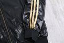 “adidas CHILE62” gold line shiny track jacket
