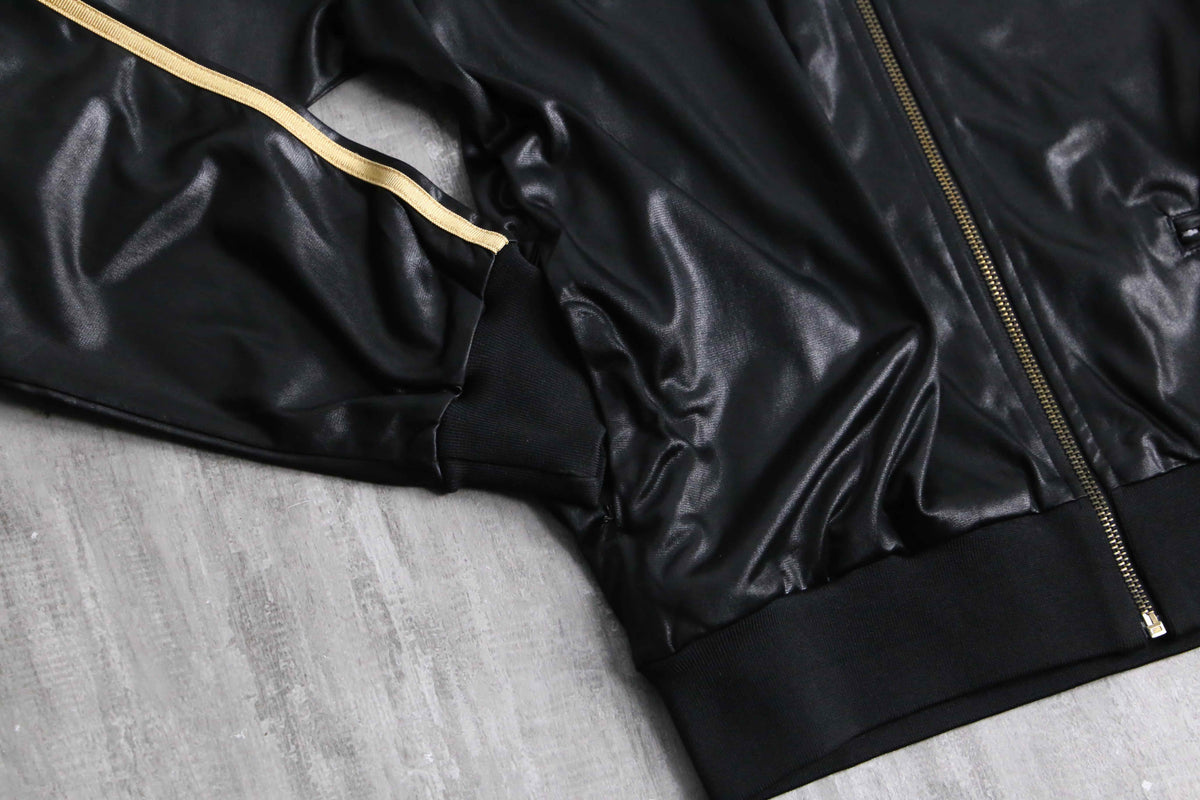 adidas CHILE62” gold line shiny track jacket