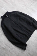 corduroy switched zip-up knit jacket