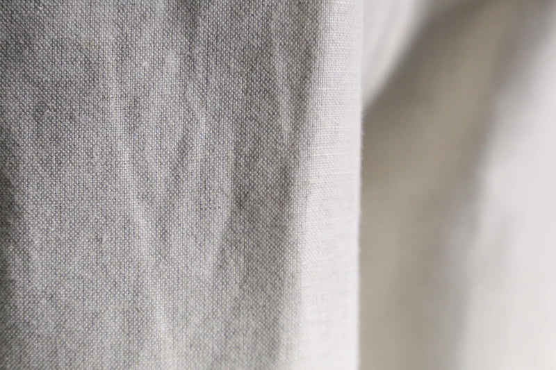 linen × rayon wide tapered easy pants