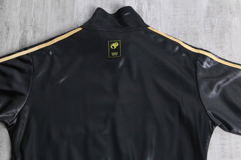 “adidas CHILE62” gold line shiny track jacket