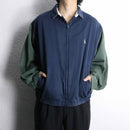 “NAUTICA” bi-color cotton zip jacket