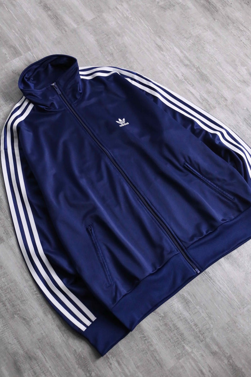 "adidas" navy track jacket