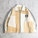 "Re:make" track denim blouson "beige color"