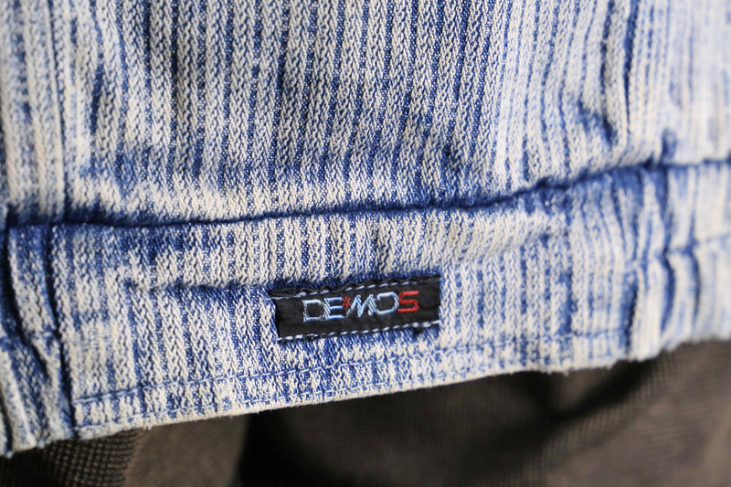 vintage like washed zip-up denim blouson