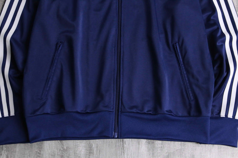 "adidas" navy track jacket