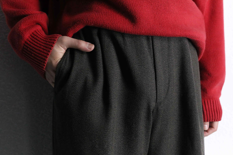 dark gray euro wool trousers