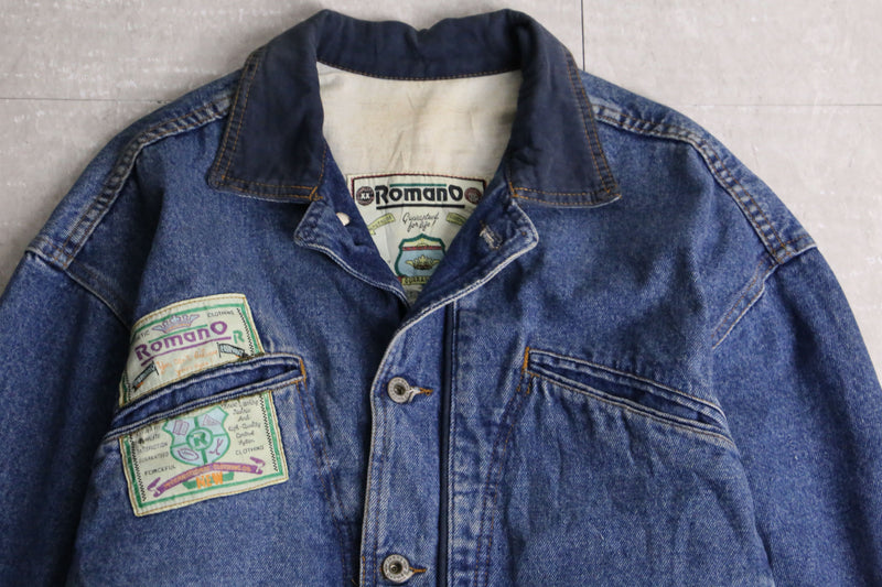 indigo blue short length denim jacket