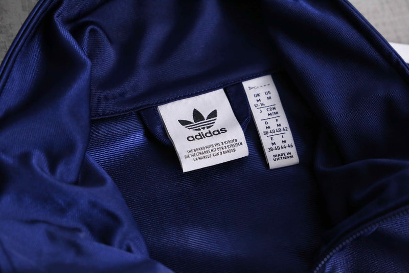 "adidas" navy track jacket
