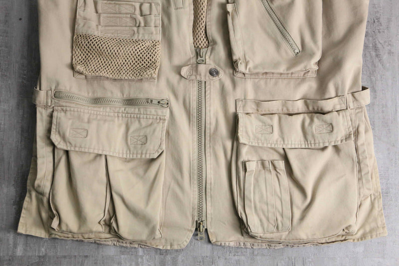 90's "BANANA REPUBLIC" cream safari style vest