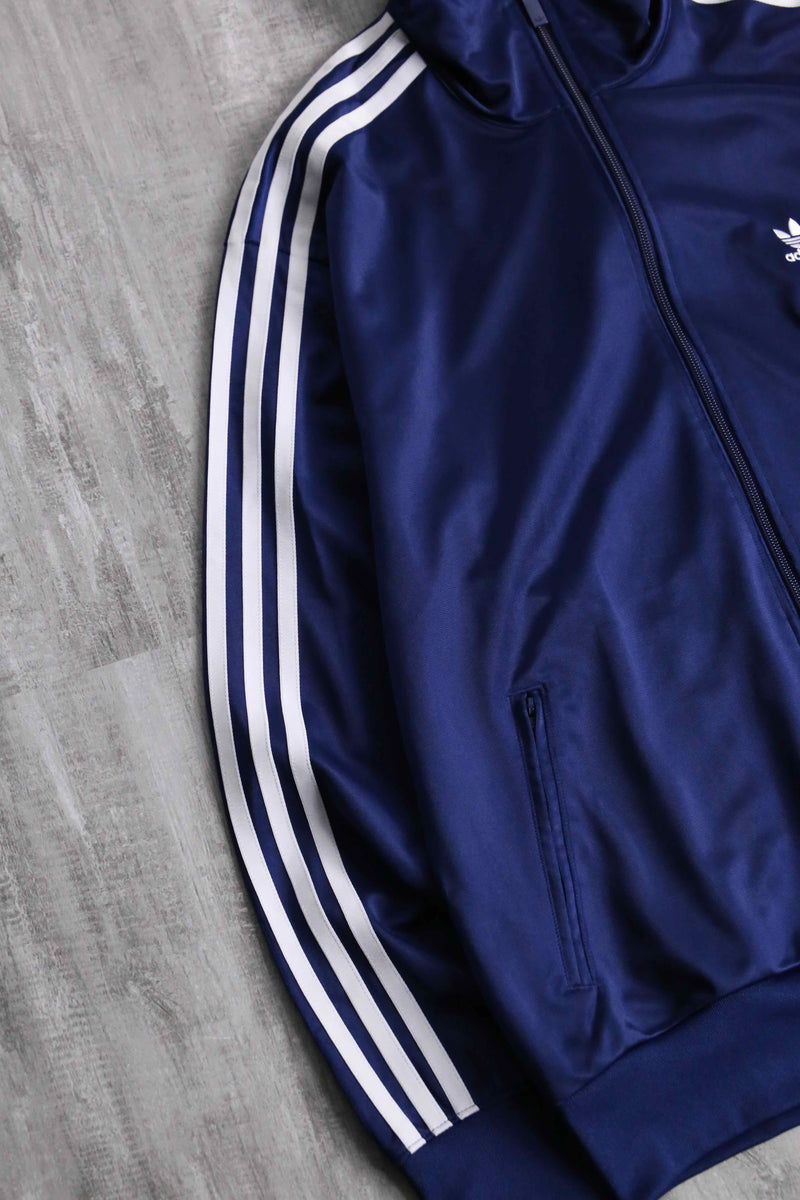 "adidas" navy track jacket