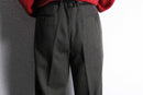 dark gray euro wool trousers