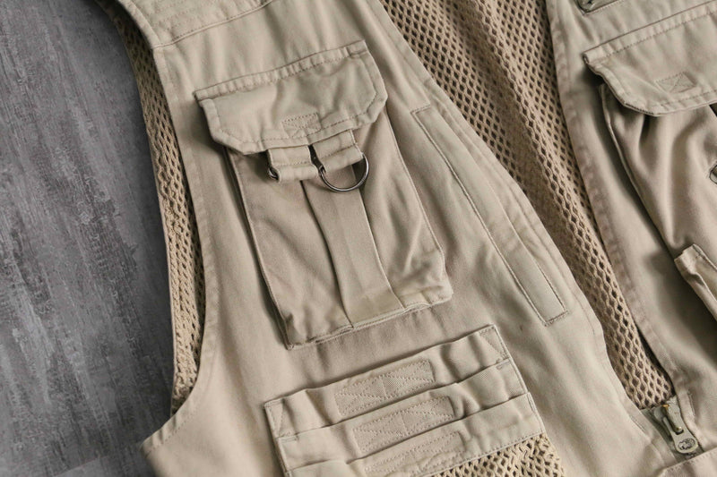 90's "BANANA REPUBLIC" cream safari style vest