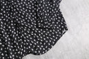 dot & flower pattern black rayon shirt｜シャツの古着 詳細6