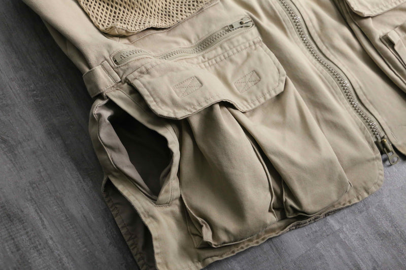 90's "BANANA REPUBLIC" cream safari style vest