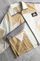 "Re:make" track denim blouson "beige color"