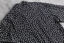 dot & flower pattern black rayon shirt｜シャツの古着 詳細8