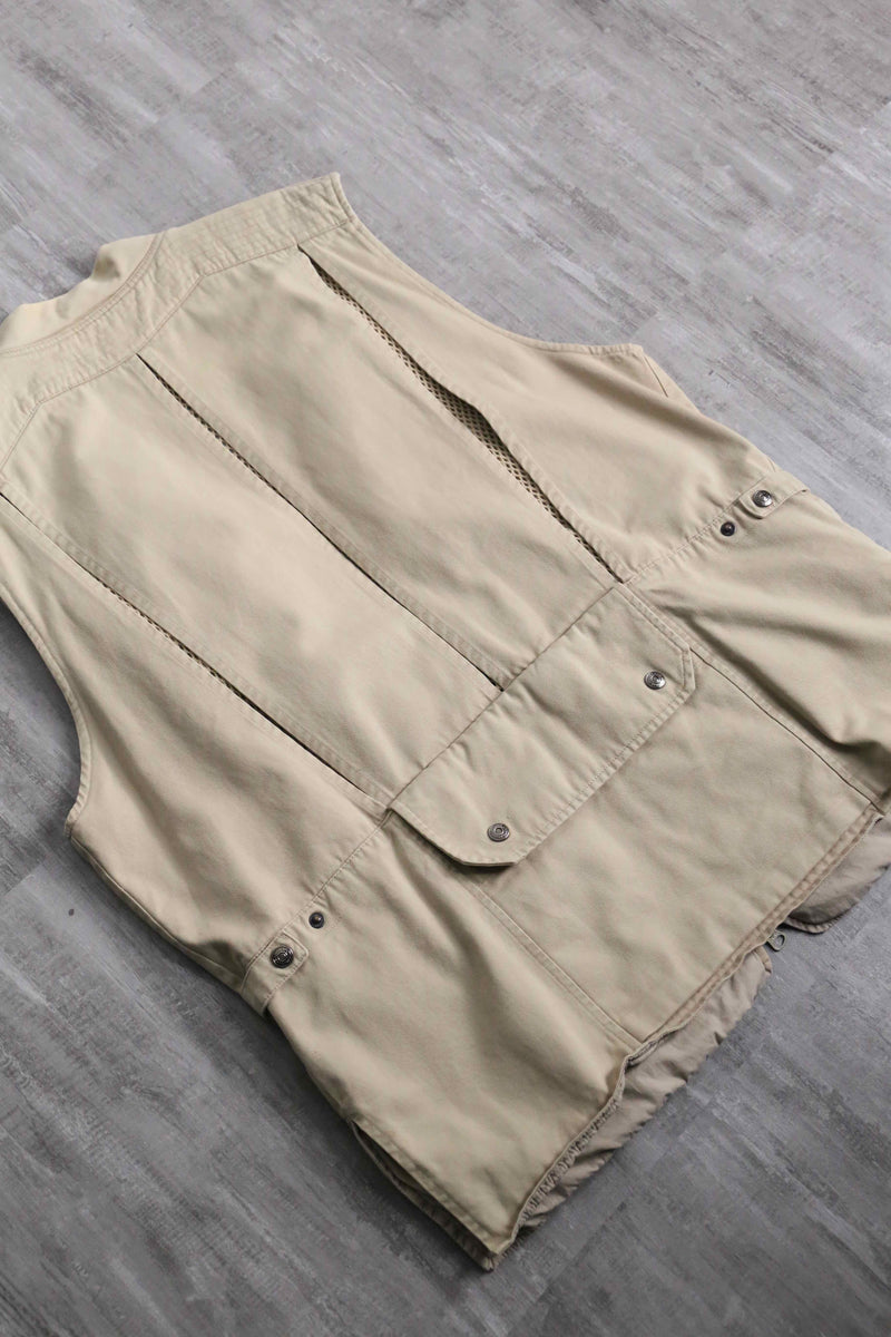 90's "BANANA REPUBLIC" cream safari style vest