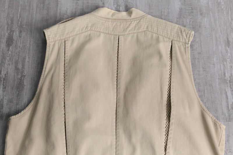 90's "BANANA REPUBLIC" cream safari style vest