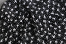 dot & flower pattern black rayon shirt｜シャツの古着 詳細10