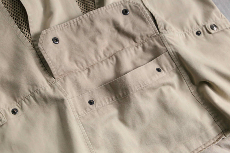 90's "BANANA REPUBLIC" cream safari style vest