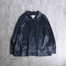 “Liz claiborne” shiny navy shirt jacket