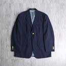 “STTAFORD” navy color 2 gold button single blazer