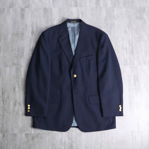 “STTAFORD” navy color 2 gold button single blazer