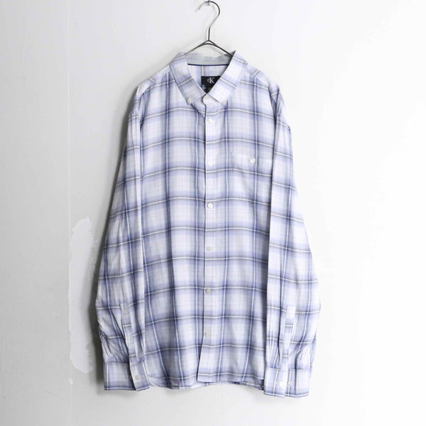 "Calvin Klein" cotton tartan check shirt