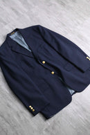 “STTAFORD” navy color 2 gold button single blazer