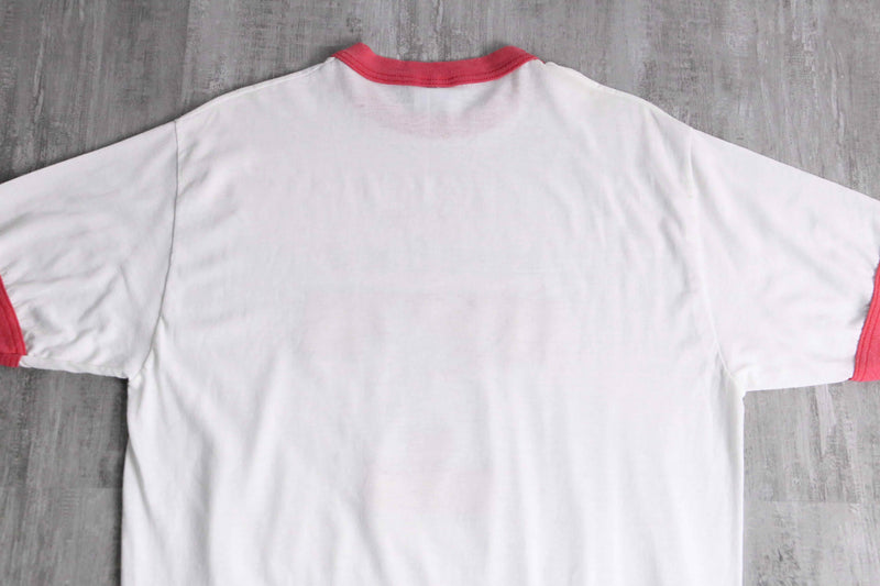 baseball bird print linger tee