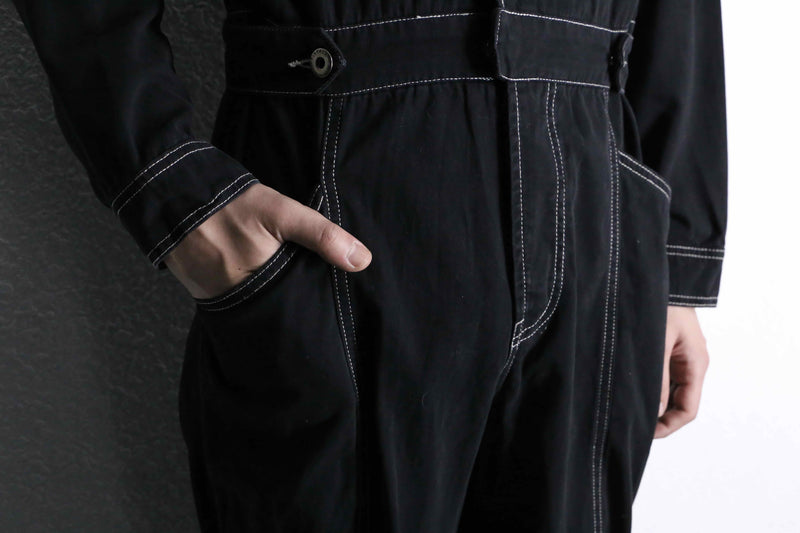 stitch design cotton twill jump suit