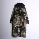 Desigual 2way artie jacquard coat