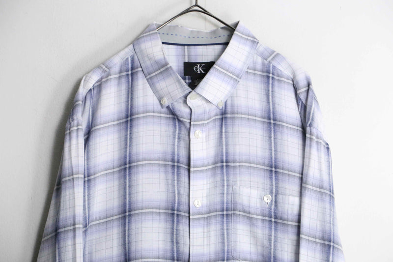 "Calvin Klein" cotton tartan check shirt