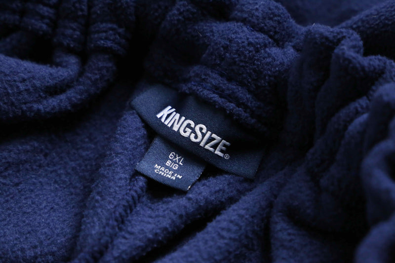 "KING SIZE" blue color fleece tapered pants