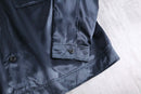 “Liz claiborne” shiny navy shirt jacket
