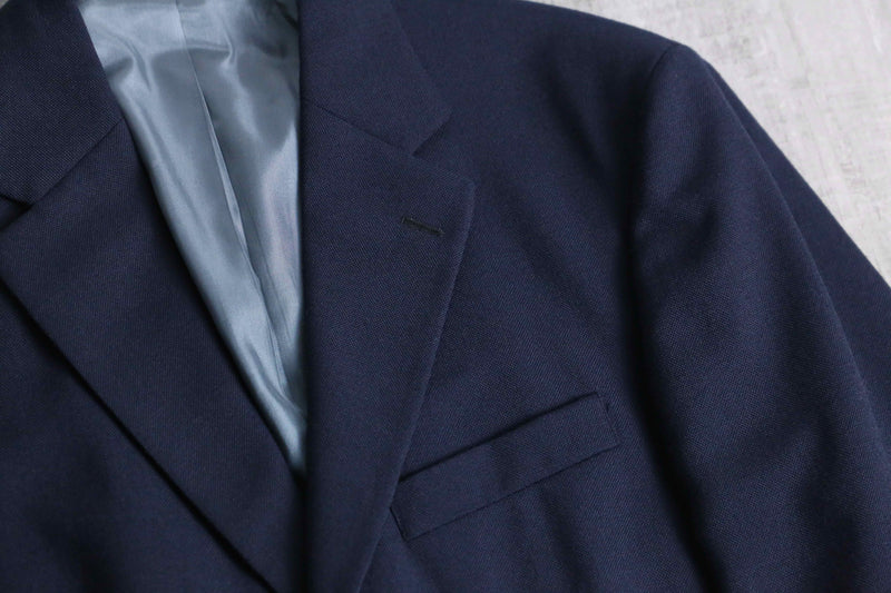 “STTAFORD” navy color 2 gold button single blazer