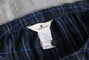 00's cotton flannel easy check pants
