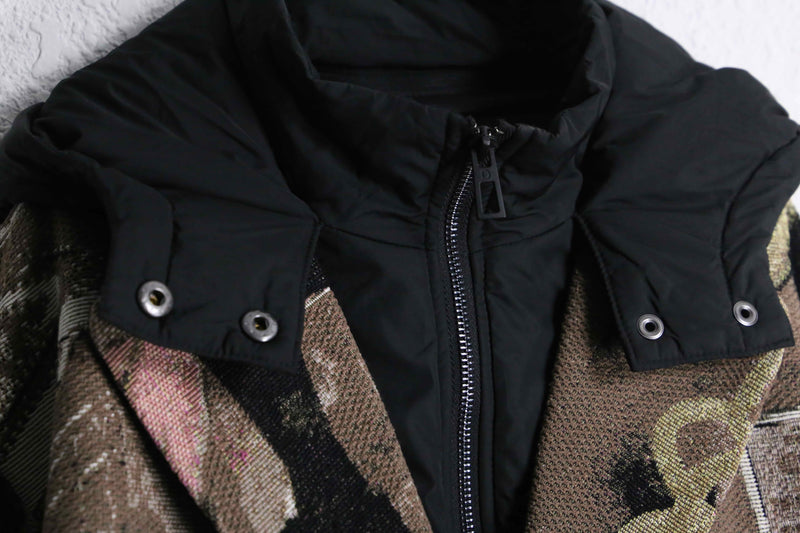 Desigual 2way artie jacquard coat