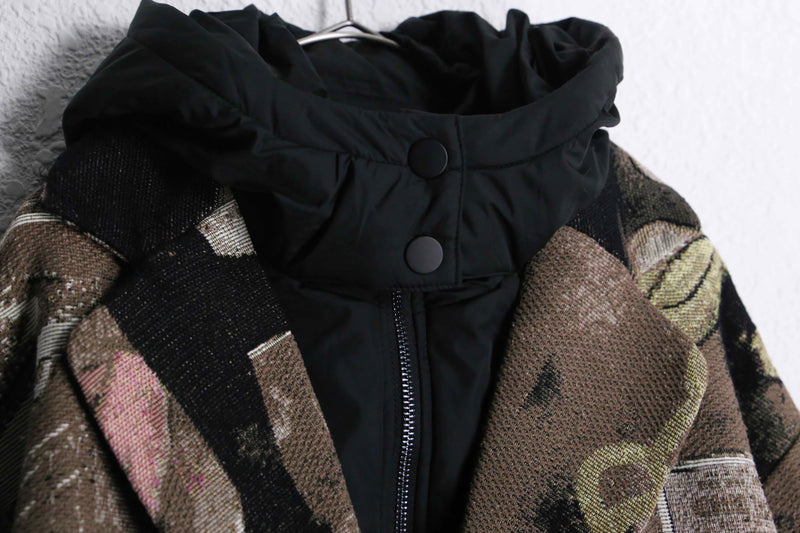 Desigual 2way artie jacquard coat