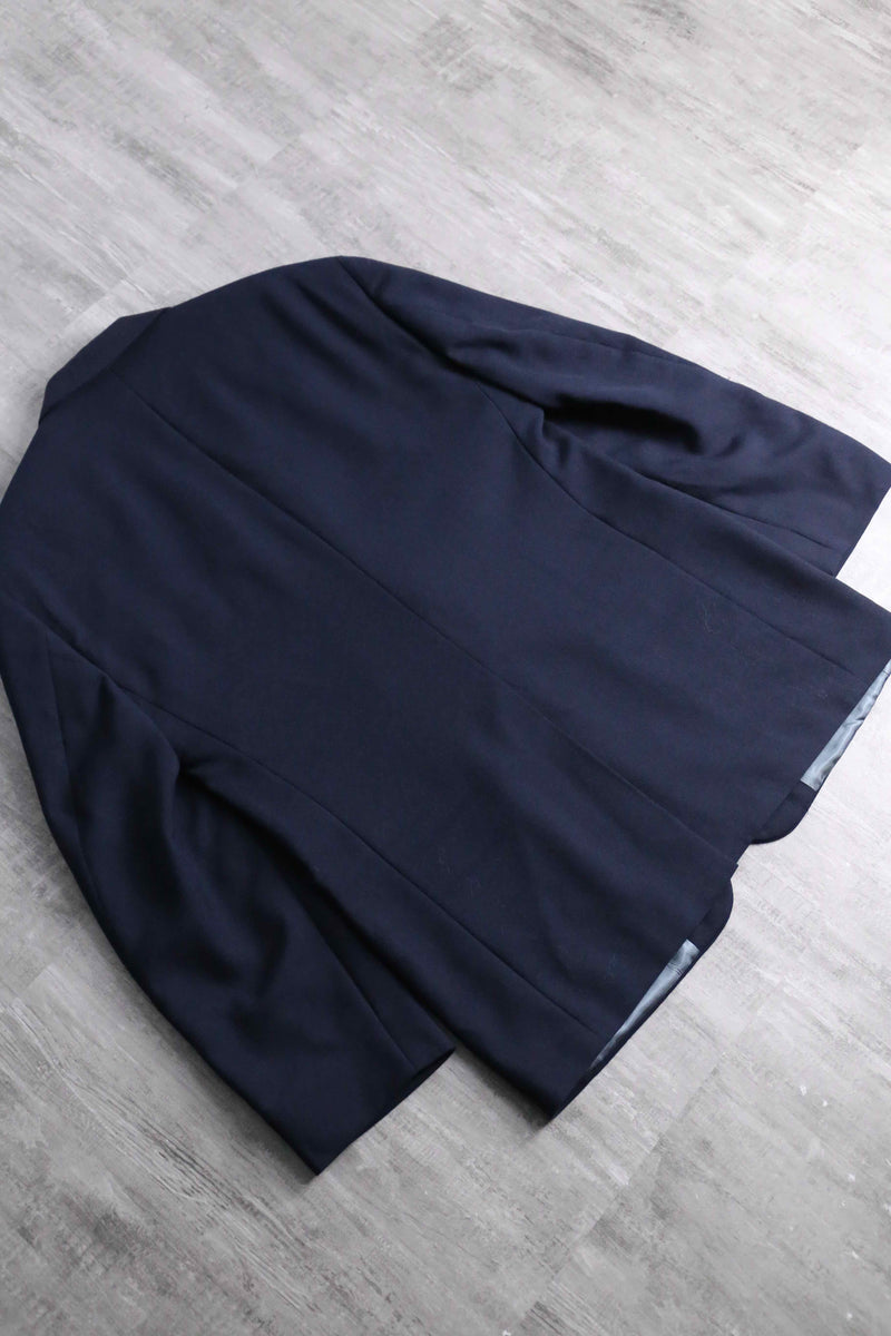 “STTAFORD” navy color 2 gold button single blazer