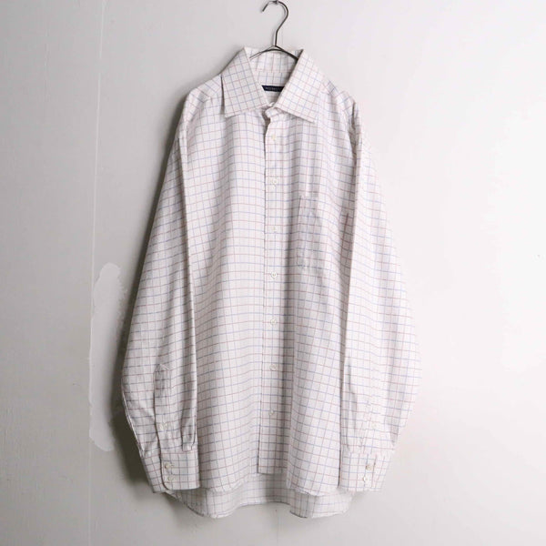 "Burberry" check pattern cotton shirt
