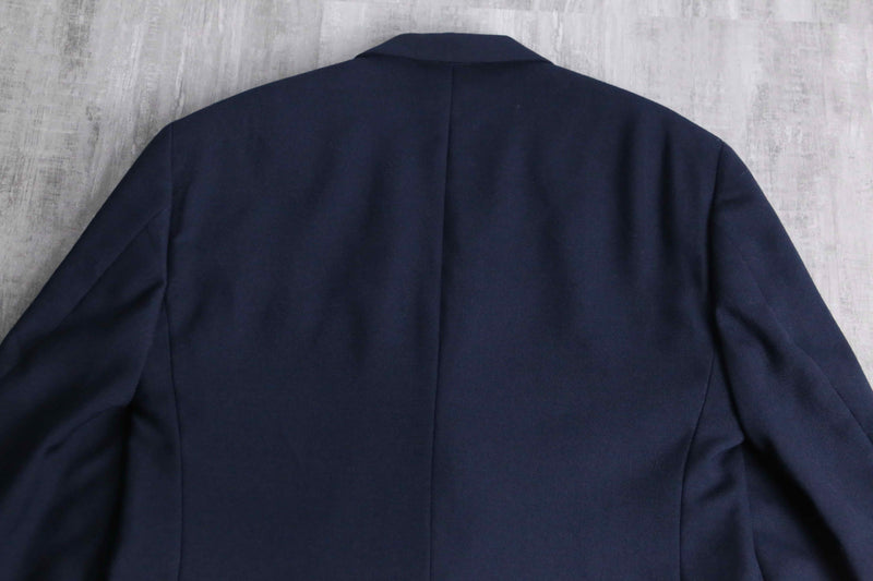 “STTAFORD” navy color 2 gold button single blazer