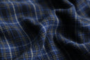 00's cotton flannel easy check pants