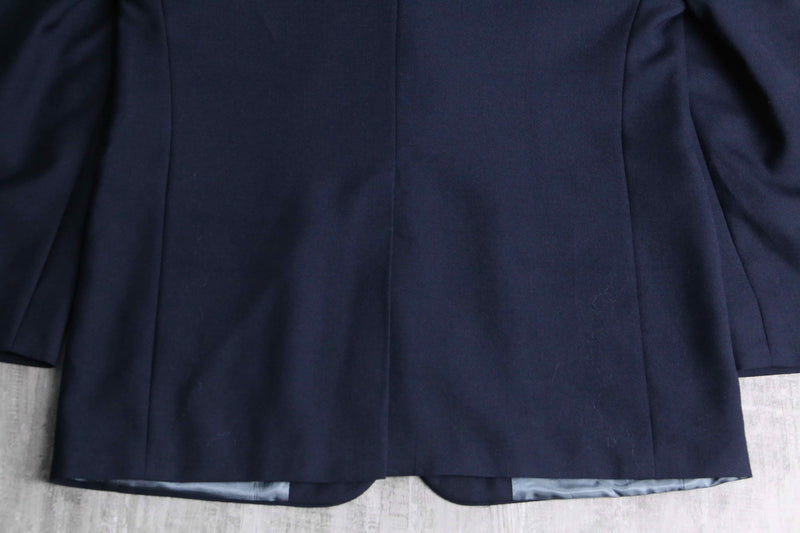 “STTAFORD” navy color 2 gold button single blazer