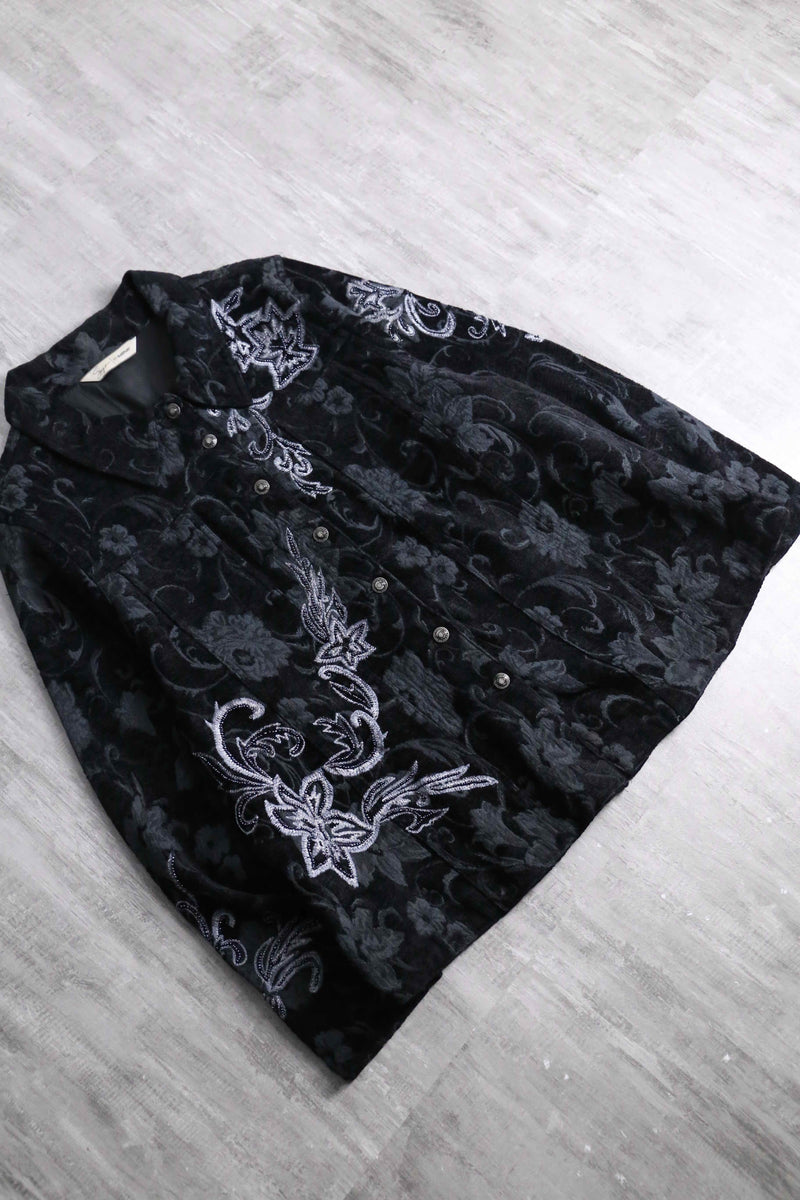 flower embroidery design jacket