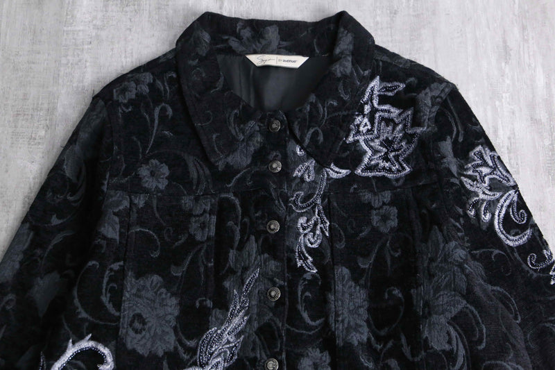 flower embroidery design jacket