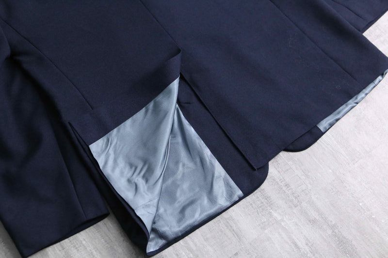 “STTAFORD” navy color 2 gold button single blazer
