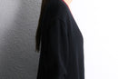“KARL LAGERFELD” black burgundy zip-up oversized knit cardigan