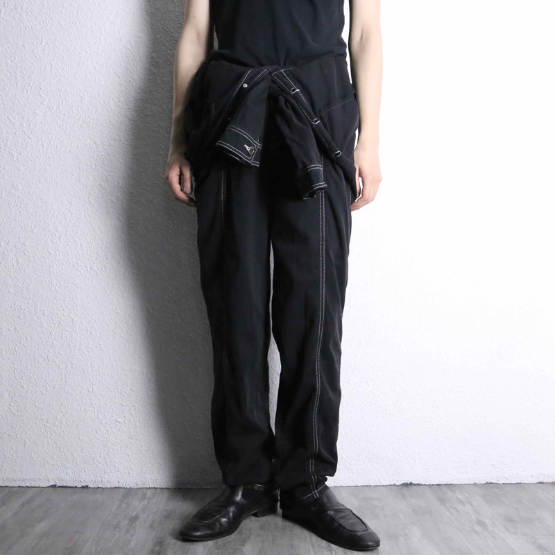 stitch design cotton twill jump suit